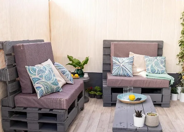 De Diseno Centrico Con Terraza Espectacular Apartment