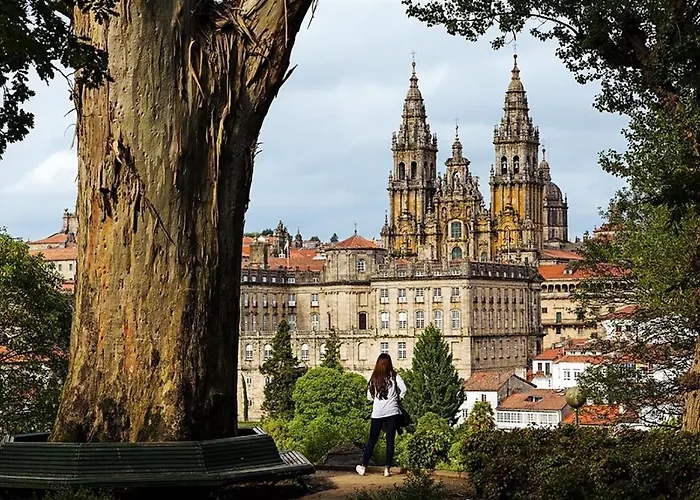 De Diseno Centrico Con Terraza Espectacular Apartment Santiago de Compostela